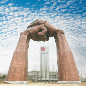 31 M Height Bronze Hand Sculpture, Large Bronze Gate Monument ,bronze Fist Sculpture