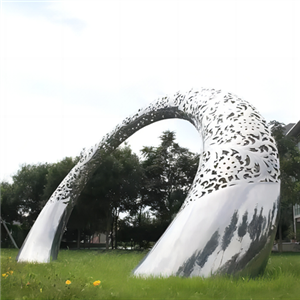 Stainless Steel Campus Sculpture, Mirror Polish Stainless Steel For Univerisity