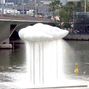 Cloud sculpture | stainless steel mesh could sculpture