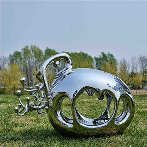 Mirror Finish Stainless Steel Fairyland Sculpture