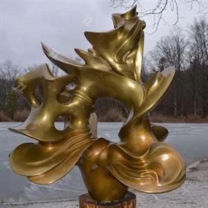 Bronze Sun Wheel Sculpture - Medium Size