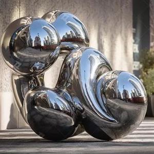 Outdoor Stainless Steel Sculpture Custom Hand Forged Metal Sculpture