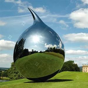 Modern Stainless Steel Garden Sculptures Hand Forging Tear Sculpture