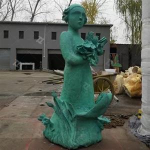 Life Size Customized Casted Bronze Figure Statue For Outdoor Decoration