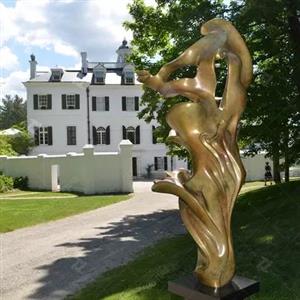 Garden Modern Bronze Sculpture , Bronze Cast Sculpture Davonte With Patina Surface