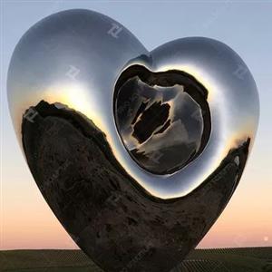 High Mirror Polished Love Me Stainless Steel Sculpture For Public Decoration In USA
