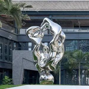 Outdoor Polished Stainless Steel Sculpture Spiritual Fortress For Collection