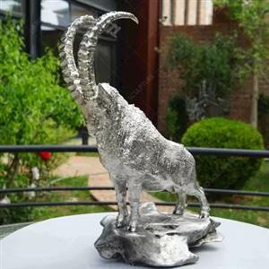 Custom Stainless Steel Cast Fighting Goat Sculpture For Wholesale