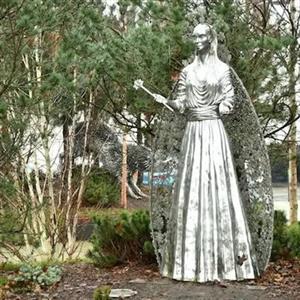 Custom Stainless Steel Statue Medium Size Metal Outdoor Witch Statue