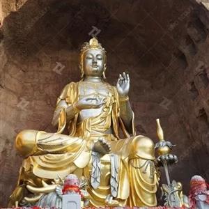 Outdoor Bronze Buddha Statue Gold Leaf Bronze Cundhi Bodhisattva Buddha Statue