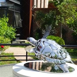 Mirror Polishing Stainless Steel Turtle Sculpture