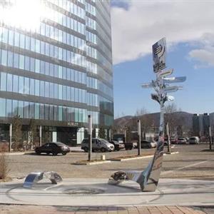 Stainless Steel Forged Road Sign Sculpture,Ulaanbaatar,Mongolia