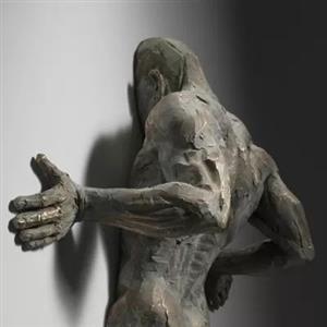 Restaurant Decorative Custom Bronze Sculpture With Patina Finish